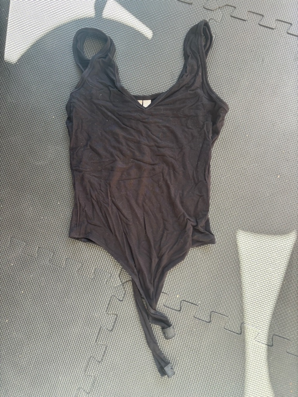 ASOS Black Sleeveless V-Neck Bodysuit